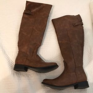 Tall brown boots